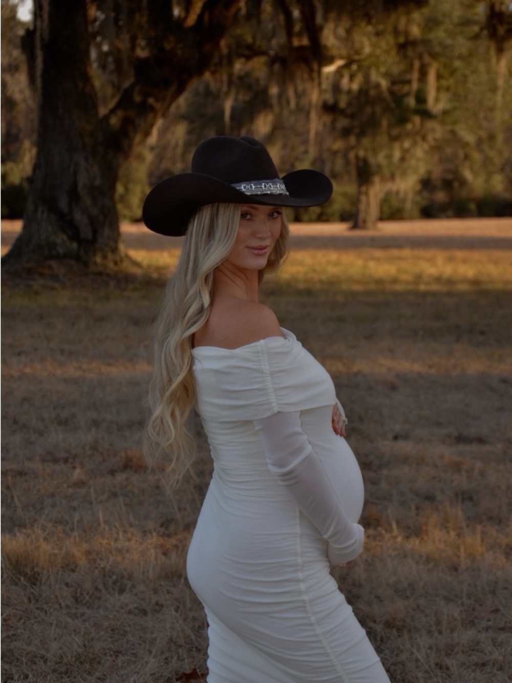 Off The Shoulder Soft Mesh Dress - JASMINE TOOKES X BUMPSUIT Ivory Size Small